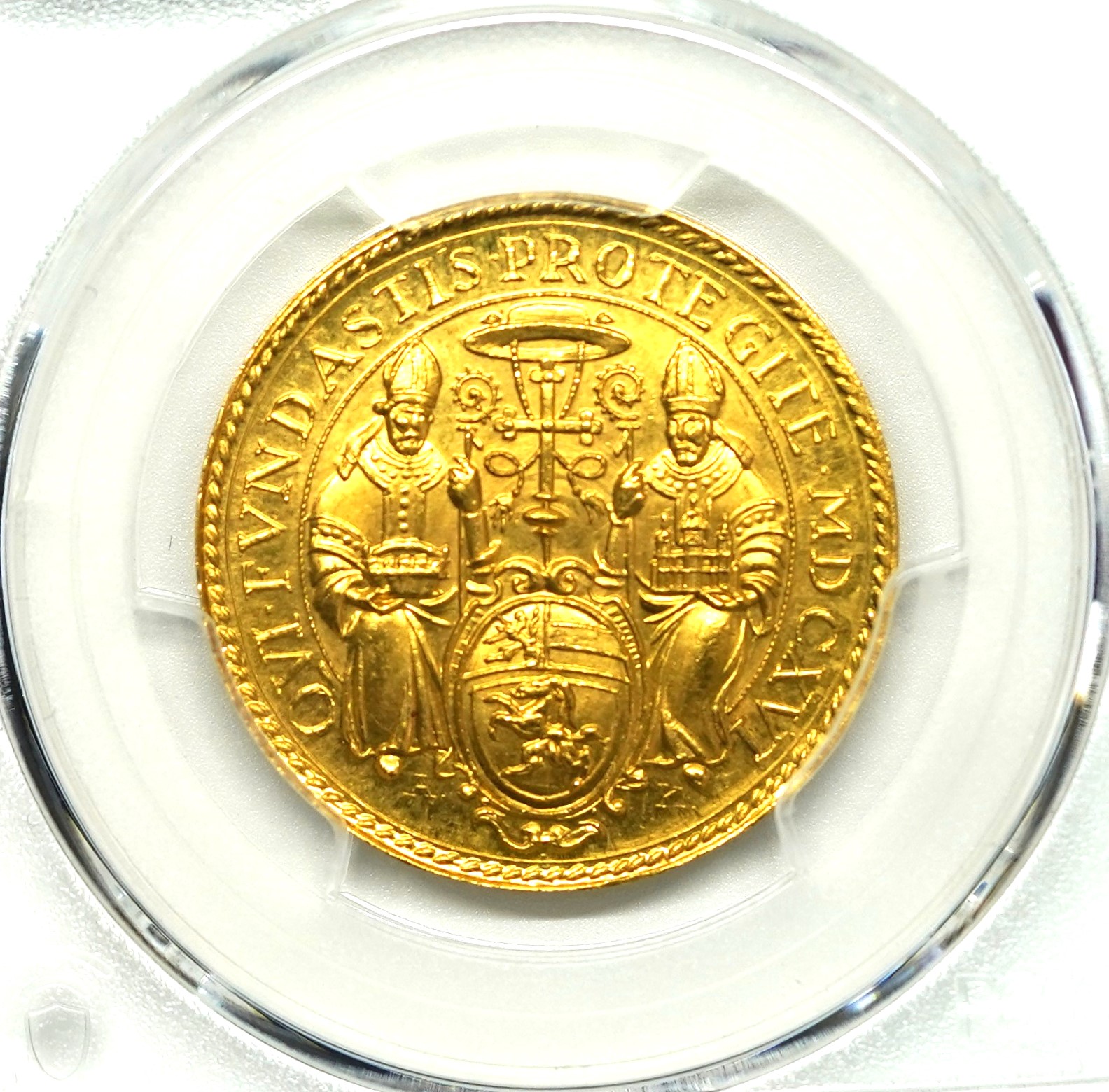 Sold】1928年 ザルツブルク大聖堂奉献300年記念 3ダカット 金メダル